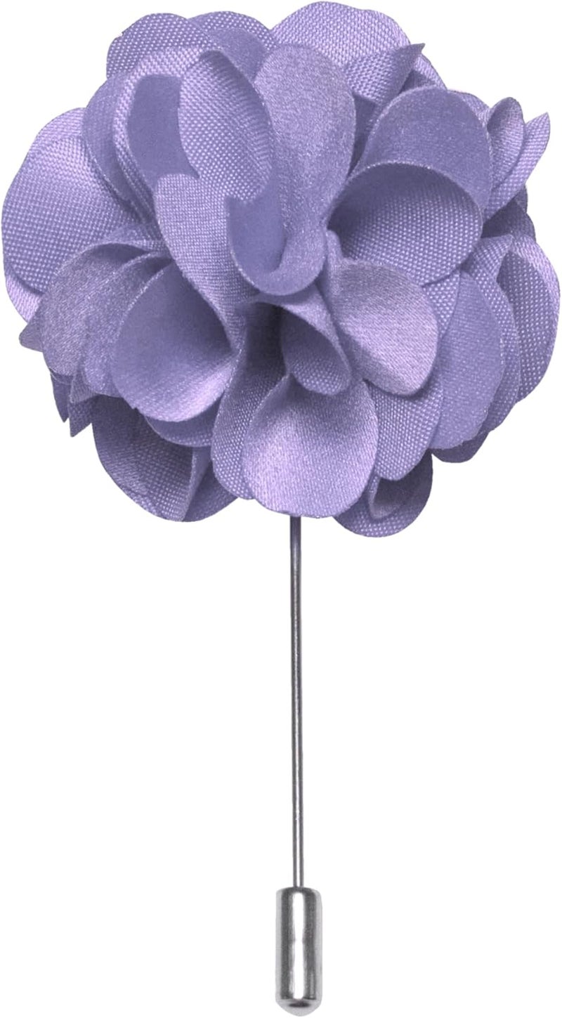 RBOCOTT Solid Color Tie and Pocket Square Hankerchief with Lapel Pin Set for Men - Image 3